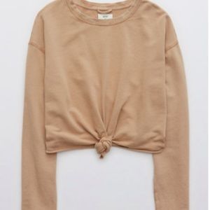 Aerie Sunset Terry Fleece Long Sleeve Sweatshirt